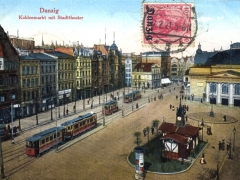 Danzig Kohlenmarkt mit Stadttheater
