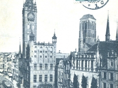 Danzig Rathaus und Marienkirche
