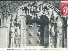 Lisboa Porta principal do monumento des Jeronymos