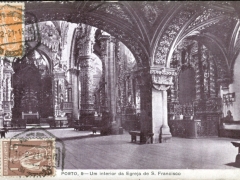 Porto Um interior da Egreja de S Francisco