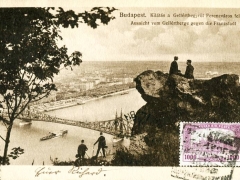 Budapest Aussicht vom Gellertberge gegen die Franzstadt