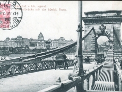Budapest Kettenbrücke mit der königl Burg