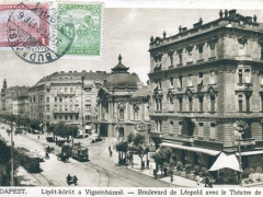 Budapest Lipot körut a Vigszinhazzal