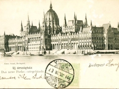 Budapest das neue Parlamentsgebäude