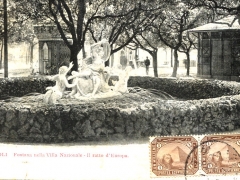 Napoli Fontana nella Villa Nazionale