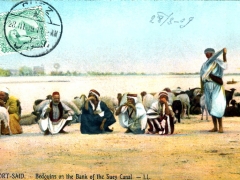 Port Said Bedouins on the Bank of the Suez Canal