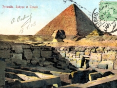 Pyramide Sphynx et Temple