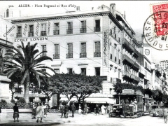 Alger Place Bugeaud et Rue d'Isly