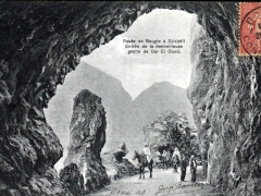 Route de Bougie a Djidjelli Entree de la merveilleuse grotte de Dar El Qued
