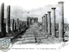 Ruines Romaines de Timgad Voie de Decumanus Maximus