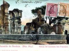 Recuerdo de Mendoza Ruinas de Convento San Francisco