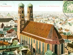 Müchen Frauenkirche Panorama vom Rathausturm