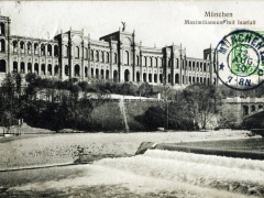 München Maximilianeum mit Isarfall