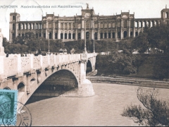 München Maximiliansbrücke mit Maximillaneum