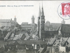 Nürnberg Blick zur Burg und St Sebalduskirche