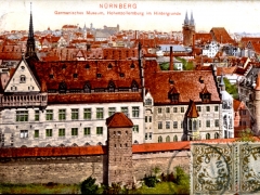 Nürnberg-Germanisches-Museum-Hohenzollernburg-im-Hintergrunde