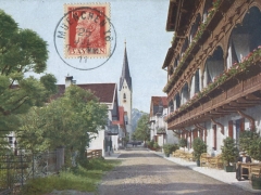 Oberstdorf Kirchstrasse mit Löwen Dependance