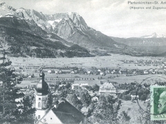 Partenkirchen St Anton Alpspitze und Zugspitze