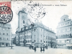 Regensburg Kohlenmarkt und neues Rathaus