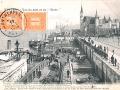 Anvers Vue du port et du Steen