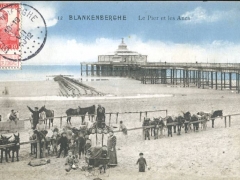 Blankenberghe Le Pier et les Anes
