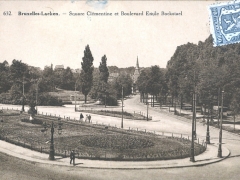 Bruxelles Laeken Square Clementine et Boulevard Emile Bockstael