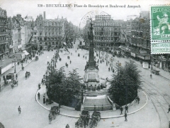 Bruxelles Place de Brouckere et Boulevard Anspach