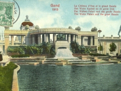 Gand 1913 Der Wasserpalast und das grosse Bassin