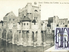 Gand Chateau des Comtes Vu du Petit Gewad