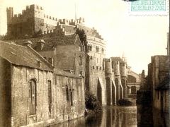 Gand Chateau des Comtes vu du pont de la Lieve