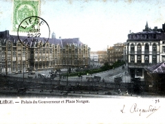Liege Palais du Gouverneur et Place Notger