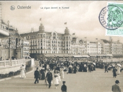 Ostende La digue devant le Kursaal