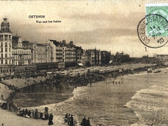 Ostende Vue sur les bains