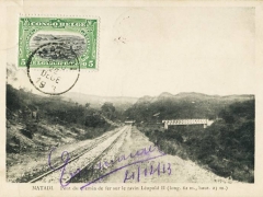 Matadi Pont du chemin de fer sur le ravin Leopold II