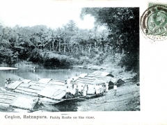 Ratnapura Paddy Boats on the river