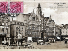 Aachen Markt mit Karl Denkmal