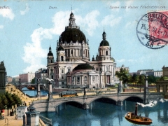 Berlin Dom Spree mit Kaiser Friedrichbrücke