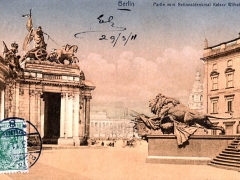 Berlin Partie vom Nationaldenkmal Kaiser Wilhelm I