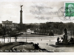 Berlin Platz der Republik Krolloper Siegessäule Bismarckdenkmal