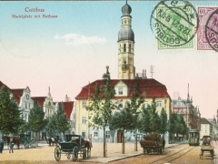 Cottbus Marktplatz mit Rathaus