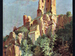 Drachenfels-Ruine-Kuenstlerkarte-50809