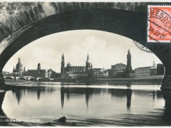 Dresden Blick durch die Marienbrücke