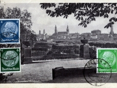 Dresden Blick vom Garten des japanischen Palais auf die Altstadt