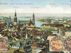 Dresden Blick vom neuen Rathausturm