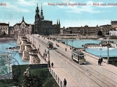 Dresden-König-Friedrich-August-Brücke-Blick-nach-Altstadt