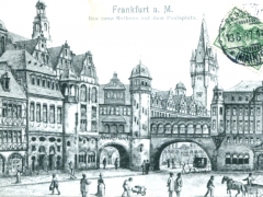 Frankfurt a M das neue Rathaus auf dem Paulsplatz