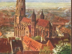 Freiburg Br das Münster vom Schlossberg gesehen