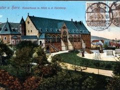 Goslar-a-Harz-Kaiserhaus-m-Blick-a-d-Steinberg
