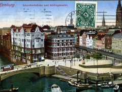 Hamburg Scharhorbrücke und Rödlingsmarkt