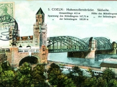 Köln Hohenzollernbrücke Südseite